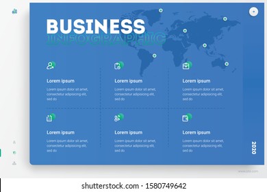 Business infographic Vector with 5-6 steps. Used for business presentation, information, education, connection, marketing, project, strategy, technology, creative, abstract, stairs,i dea, text, work.