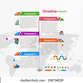 Business Infographic Vector Background. 