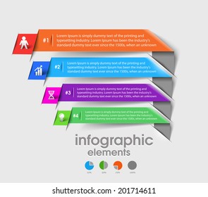 Business Infographic Vector Background. 