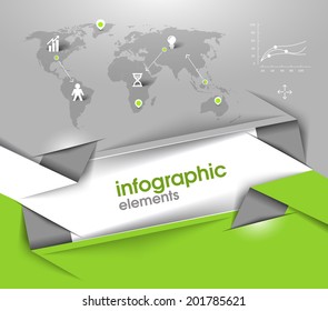 Business Infographic Vector Background. 