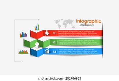 Business Infographic Vector Background. 
