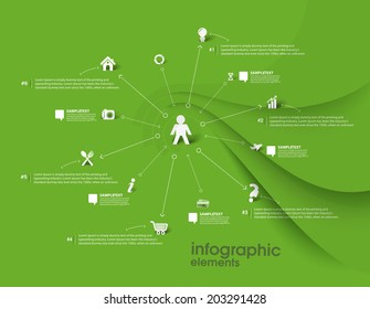 Business Infographic Vector Background. 