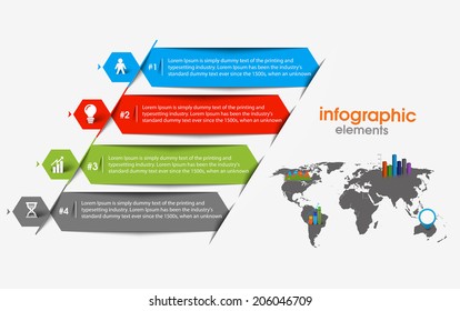 Business Infographic Vector Background. 