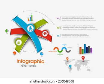 Business Infographic Vector Background. 
