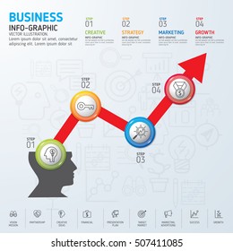 Business Info-graphic vector concept. Use for business, marketing, creative, web design and graphics. Vector, Background. Info-graphic inspire to drive your business project.