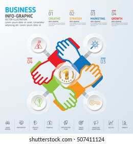 Business Info-graphic vector concept. Use for business, marketing, creative, web design and graphics. Vector, Background. Info-graphic inspire to drive your business project.