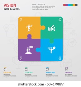 Business Info-graphic vector concept. Use for business, marketing, creative, web design and graphics. Vector, Background. Info-graphic inspire to drive your business project.