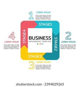 Business infographic. Vector Infographic Cycle design template with icons and 6 options or steps.	
