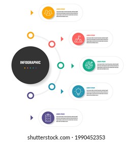 diseño de vectores de infografía de negocios, información