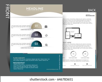 Business infographic vector, business flyer, sale broucher with eps .