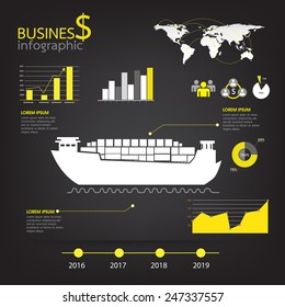 Business infographic vector graphic