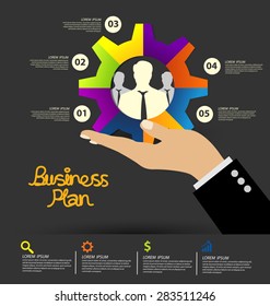 Business infographic vector illustration
