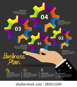 Business infographic vector illustration