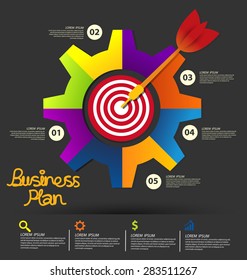 Business infographic vector illustration