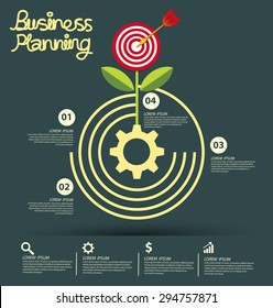 Business infographic vector illustration