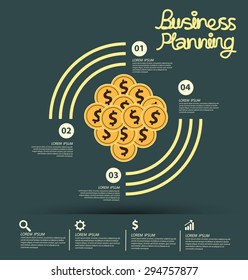 Business infographic vector illustration