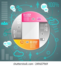 Business infographic, vector illustration. EASY EDITORIAL!