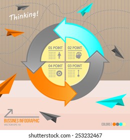 Business infographic, vector illustration. EASY EDITORIAL!