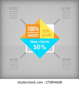 Business infographic, vector illustration. EASY EDITORIAL!
