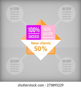 Business infographic, vector illustration. EASY EDITORIAL!