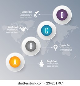 Business infographic vector template