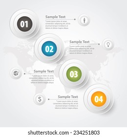 Business infographic vector template