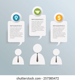 Business infographic vector template