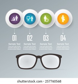 Business infographic vector template