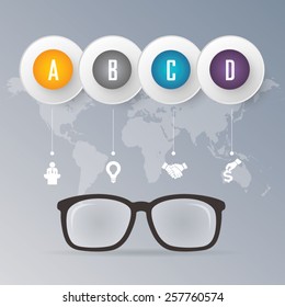 Business infographic vector template