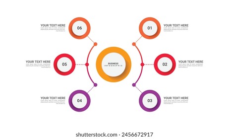 Diseño de Plantilla de Vector de infografía de negocios