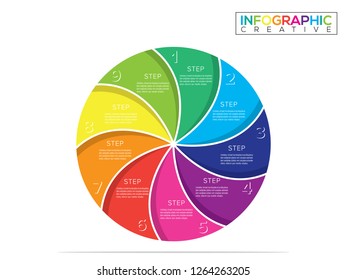 Business infographic, vector timeline design template, vector illustration, colorful