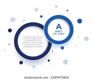 plantilla de visualización de infografía de negocios con espacio de texto en el diseño de burbujas 