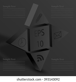Business Infographics 3D.Vector.