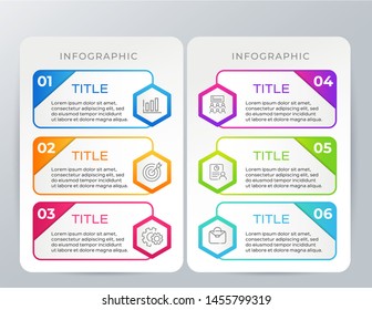Business Infographics. Abstract elements of graph, diagram with steps, options, parts or processes. Vector illustration.