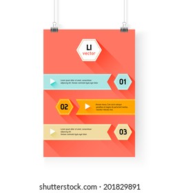 Business infographics background. Layer template , vector illustration