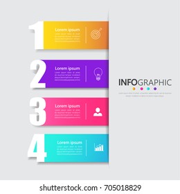 business Infographics banner template with 4 options,can be used for workflow layout, diagram, website,corporate report,advertising, marketing etc.