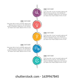 Business infographics. Chart of choice with steps, options. Vector diagram.