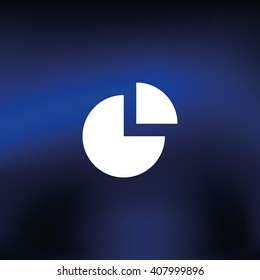 Business infographics circle. Flat icon.