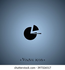 Business infographics circle. Flat illustration.