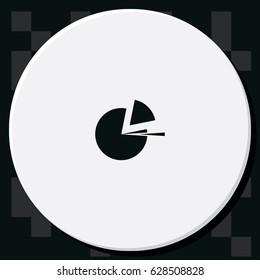 Business infographics circle. Flat illustration.