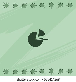 Business infographics circle. Flat illustration.