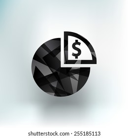 Business Infographics circle graph Vector illustration  vector