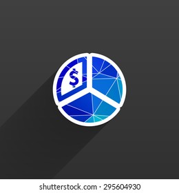 Business Infographics circle graph Vector illustration  vector