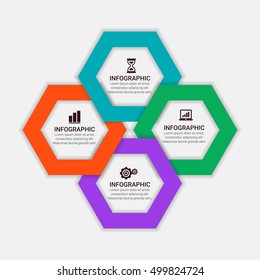 Business Infographics circle origami style Vector illustration. can be used for workflow layout, banner, diagram, number options, step up options, web design.