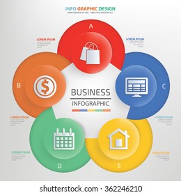 Business Infographics concept design,clean vector