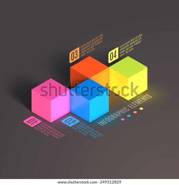 Business Infographics Cube 3d Vector Isometric Stock Vector (Royalty ...