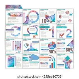 Business infographics. Data and information visualization. Template for brochure, flyer or presentation.