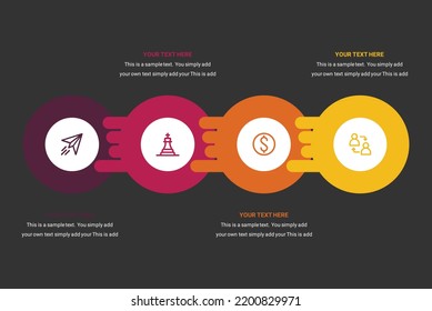 
Business infographics design paper arrow template 4