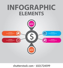 Business infographics design. Presentation business infographic template