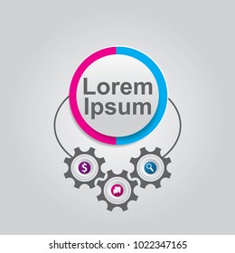 Business infographics design. Presentation business infographic template